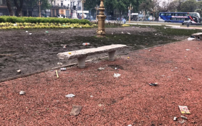 Batalla campal por la Ley Bases: reparar la Plaza del Congreso costará más de $100 millones