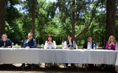 Cristina Kirchner, Sergio Massa y Kicillof, juntos en un acto en Moreno