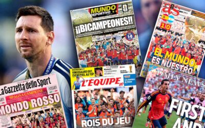 “Superestrellas” y “El mundo es nuestro”: las tapas de los diarios tras la final del Mundial que España le ganó a la Argentina